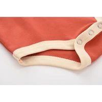 Color Matching Newborn Baby Organic Cotton Summer Rompers Short Sleeve Soft Skin-friendly Romper Pajamas Infant Tops Jumpsuit 6