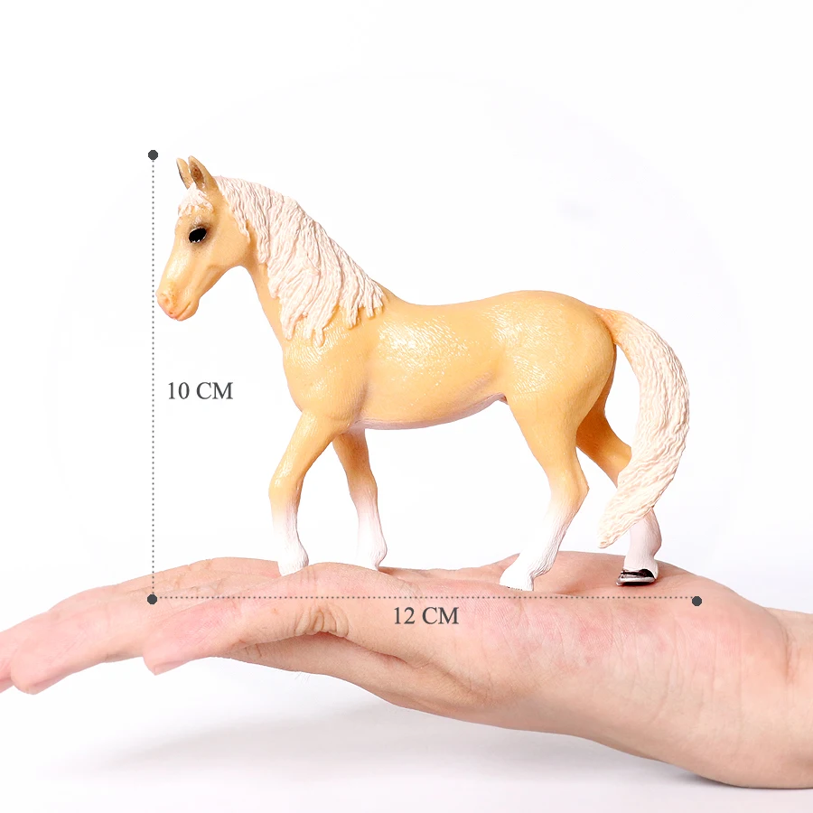 Large Realistic Horse Figurine with Detailed Textures – Farm Animal Toy & Party Decoration