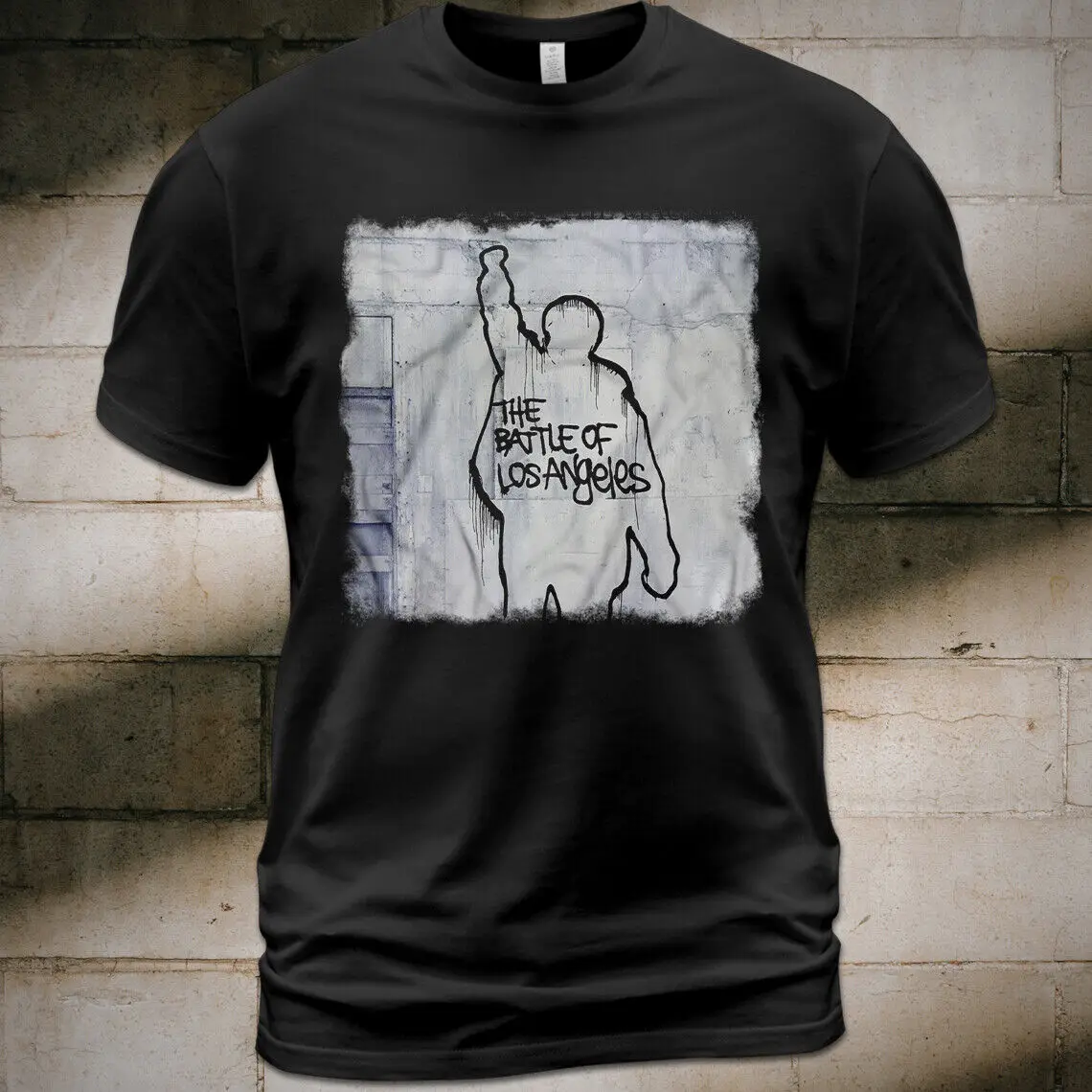 Maglietta In Cotone Rage Contro La Macchina Battle Of Los Angeles Guerrilla Radio Maniche Lunghe O Corte