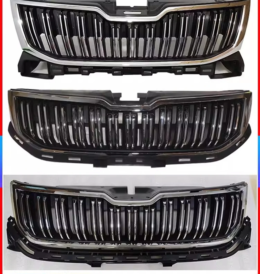 Griglia Paraurti Anteriore In Rete Per Cadillac SRX 2010-2016 - Colore Argento, Sostituzione Diretta, Materiale ABS, 1 Pezzo - 3
