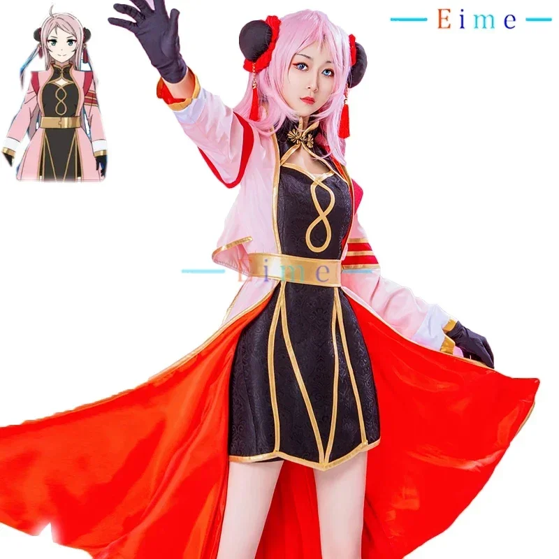 

Lovelive Nijigasaki High School Zhong Lanzhu Cosplay Costume Women Cute Dress Suit Party Outfits Halloween Uniforms Custom Made