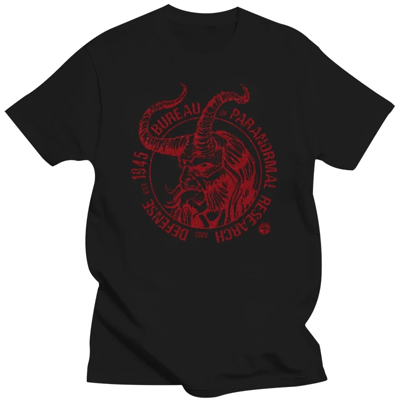 

Hellboy Bureau Of Paranormal Research & Defense Logo Original Art Graphic Men'S Slogans Customized Tee Shirt