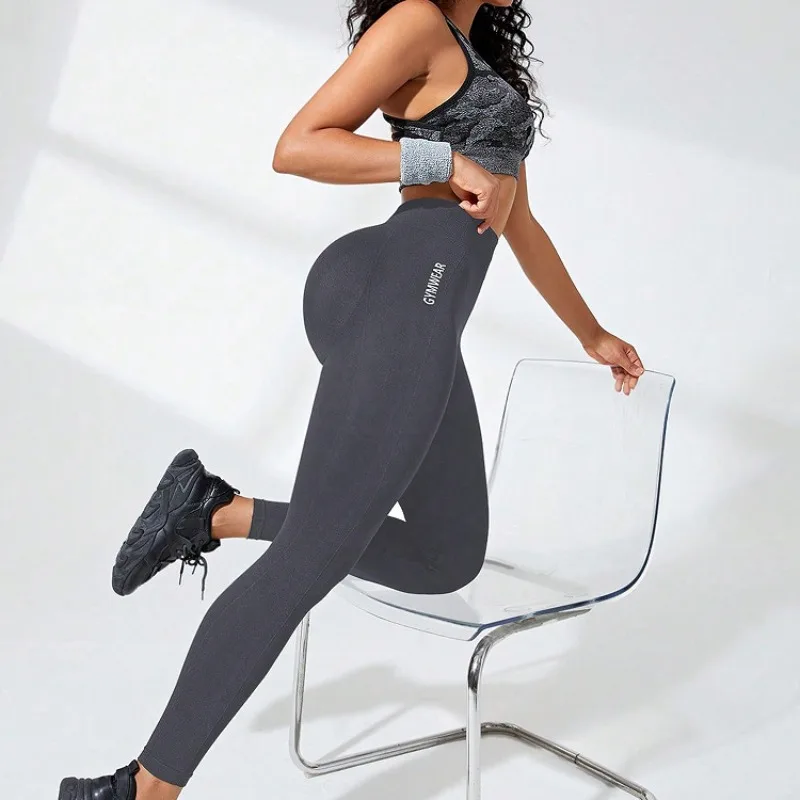 Women's Seamless Yoga Leggings High-Waisted Butt-Lifting Workout Leggings for Running Gym & Training Activewear Slim Tights 5