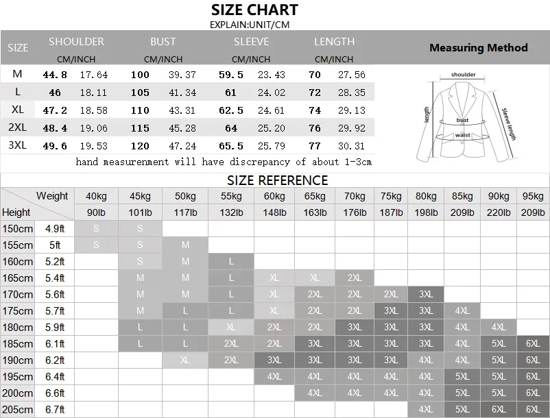 Men Suit Jackets Autumn Business Solid Color Wool Blends Slim 3XL