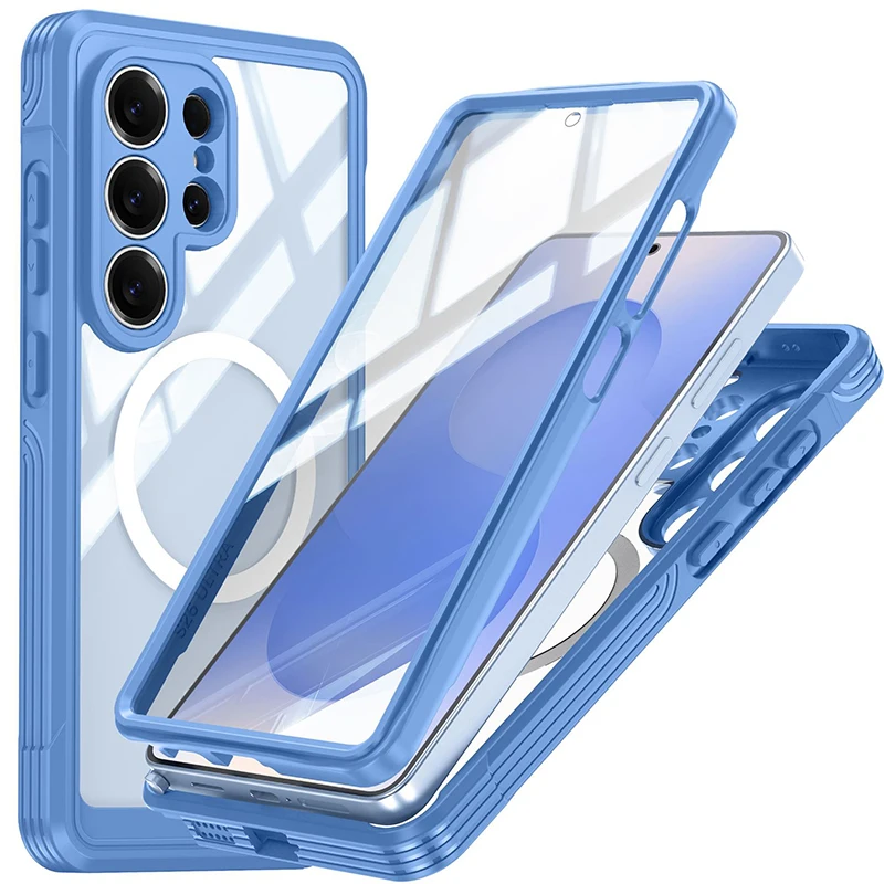 Ultimate Clear Magnetic Case - Shockproof, Dustproof & Waterproof Rugged Full-Body Cover