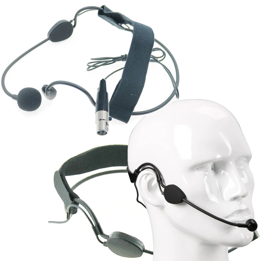 Pro ME3 Big Headwear Microphone For AKG Samson Wireless Transmitter Mini XLR 3Pin TA3F Cardioid Headset HeadMic Mic