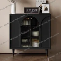 ตู้เก็บของดีไซน์หรูหราทันสมัย สไตล์นอร์ดิก สีดำ ตู้เก็บของในครัว ตู้ไม้ ตู้เสื้อผ้า เฟอร์นิเจอร์ 3