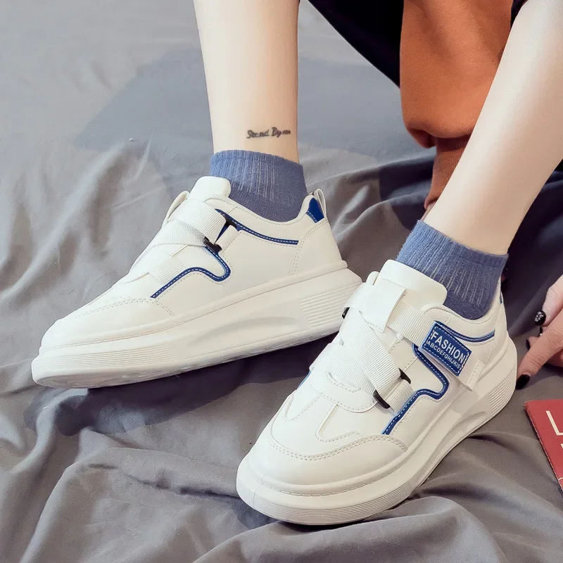 

Женские кроссовки в студенческом стиле, Вулканизированная подошва, удобные дышащие, на шнуровке, Повседневная Дизайнерская обувь