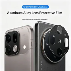 Premium Aluminum Rear Camera Lens Protector for Smartphones - Full Coverage Glass Lens Ring (Black)