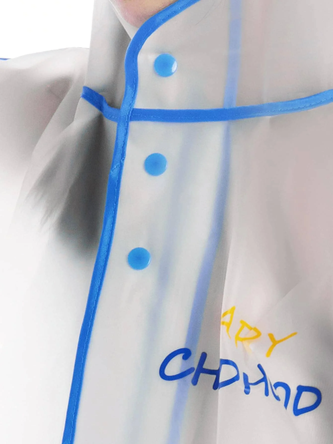 Children's raincoat Boys and girls primary school baby kindergarten school bag rain poncho cartoon raincoat blue dinosaur style