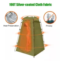 Westtune Portable Privacy Shower Tent Outdoor Waterproof Changing Room Shelter for Camping Hiking Beach Toilet Shower Bathroom 4