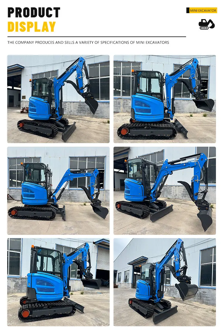 Herstellerdirektverkauf kleiner Bagger, neuer Bagger 2,6 Tonnen, verschiedene Farben, anderer Motor – Detail 5