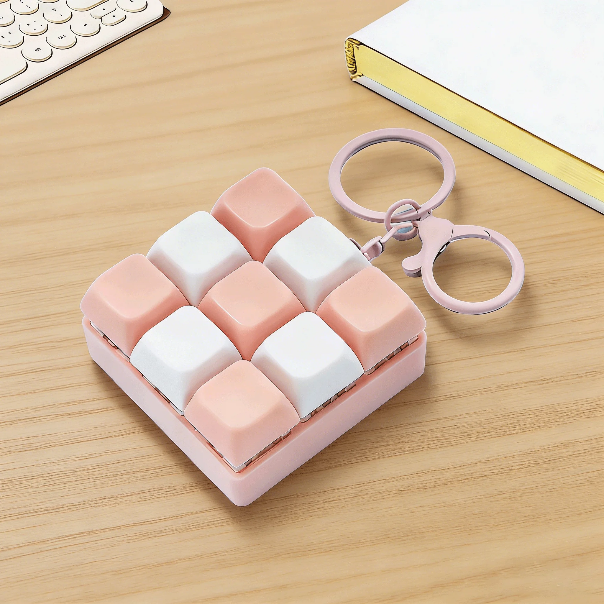 Ergonomic 9-Key Button Fidget Toy for Stress Relief and Entertainment