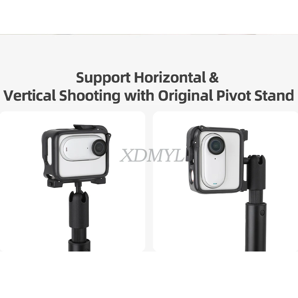 Action camera accessory action camera mount action camera protector action camera holder anti-crash protection frame for Insta360 GO 3S quick release case cage mount bracket for Insta360 GO 3S thumb camera accessories