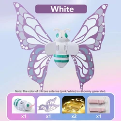 Magical Light - Up Fluttering Fairy Wings for Kids - Enchanting Dress - Up Toy for Birthdays and Christmas (White)