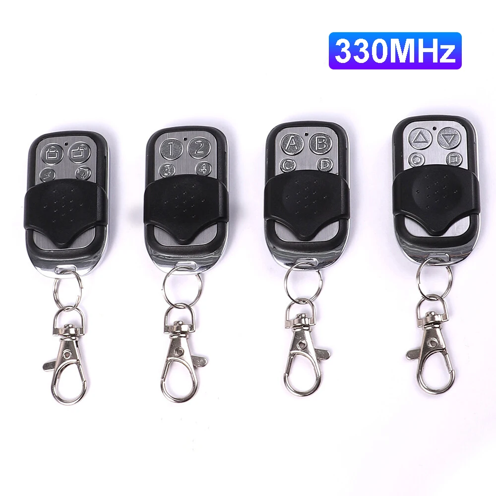 

Беспроводной Радиочастотный пульт дистанционного управления 330 МГЦ, 4-канальный пульт дистанционного управления для копирования, копирования, дублирования, открывания Гаражных дверей