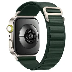 Trail Loop Nylon Strap - Sport Bracelet for Huawei Watch Fit Series - Official Alpine Loop Design Wristband (Dark green)
