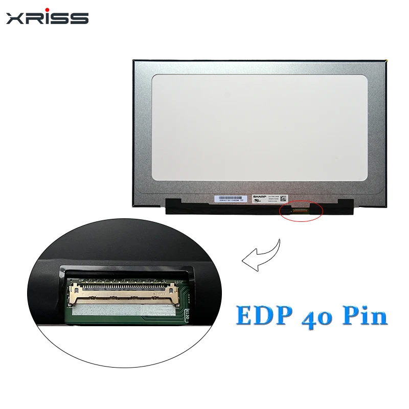 XRISS-ο  ȭ 17.3 ġ IPS Ʈ LCD ȭ, LQ173M1JW05 1920*1080 FHD ÷ Ʈ 240HZ EDP  40 