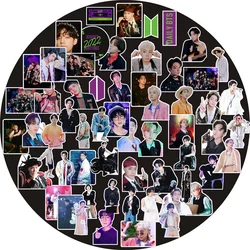 60Pcs/Set Wholesale Kpop Bangtan Boys Stickers New Album 2022 Season's Greetings Team Stickers For Refrigerator Helmet DIY Gift