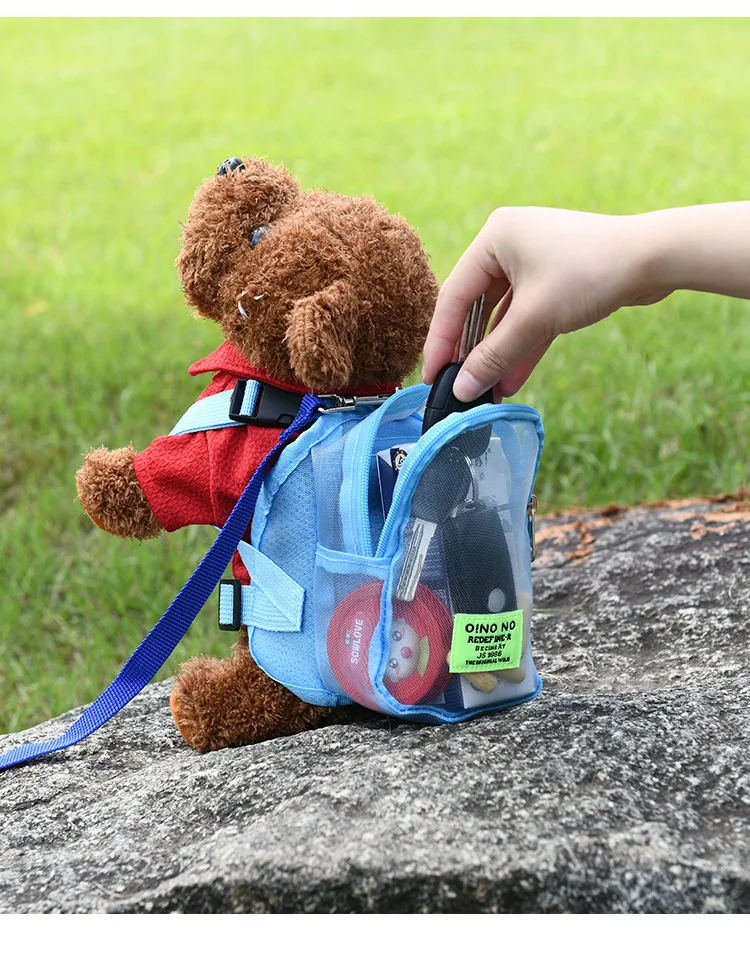 New Cute Durable Nylon Pet Backpack for Small Medium Dogs Convenient Portable Large-capacity Dog Snack Bag Dog Backpack Free