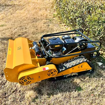 Tagliaerba da giardino con forza di potenza aggiornata di grande potenza personalizzata Robot da giardino Tosaerba automatico con larghezza di taglio di gomma da 800 mm