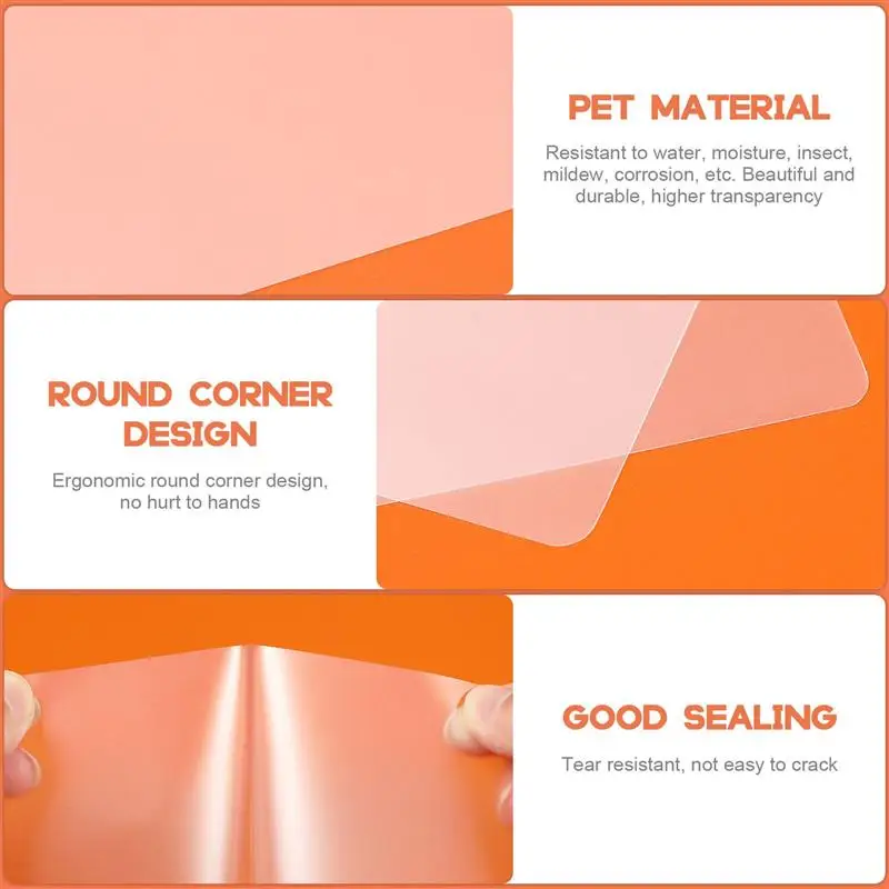 200pcs Transparent Laminator Sheets Thermal Laminating Pouches Photo Storage Plastic Sheets Laminating Paper For Photo Document
