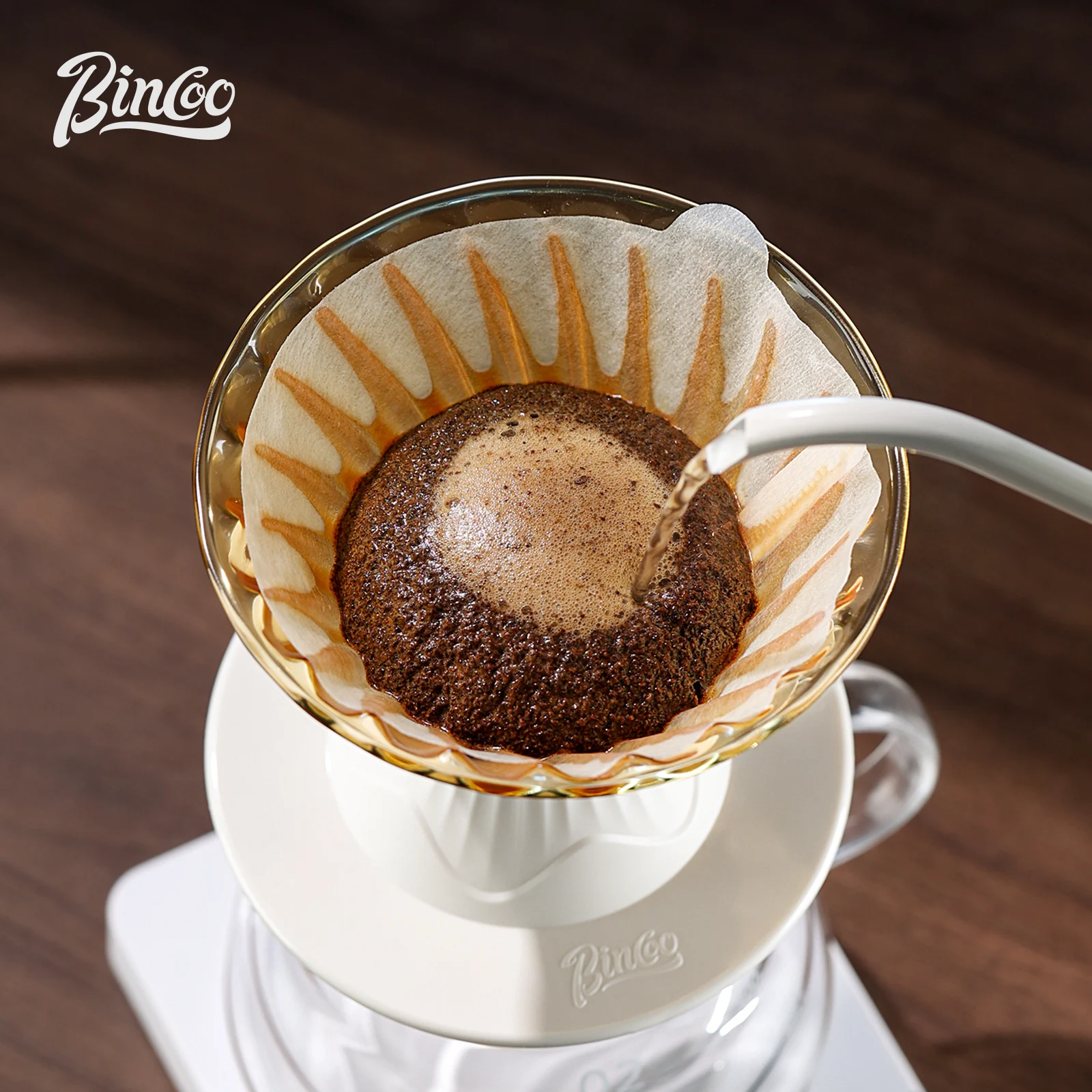 بينكو طقم قهوة زجاجي متكامل