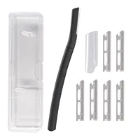 Eyebrow Razor Kit Beard Trimmer Dermaplaning Tool Shaper Facial Razor for Beard Moustache Razor With 6 Blade Sets 1