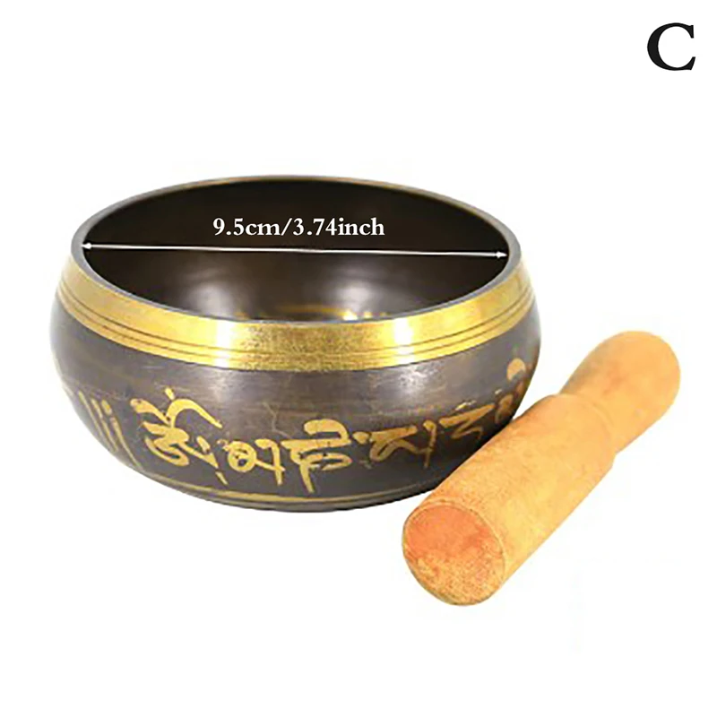 Tibetan Brass Meditation Singing Bowl with Striker