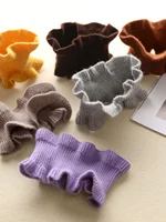 Women's Camere Knitted High Collar Ne Warmer Scarf Elastic Ne Protection Headband Fake Collar Winter Warmth Accories