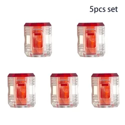 Compact Magnetic Screwdriver Demagnetization Tool with Strong Magnetic Design - 6.35mm (Red - 5PCS)