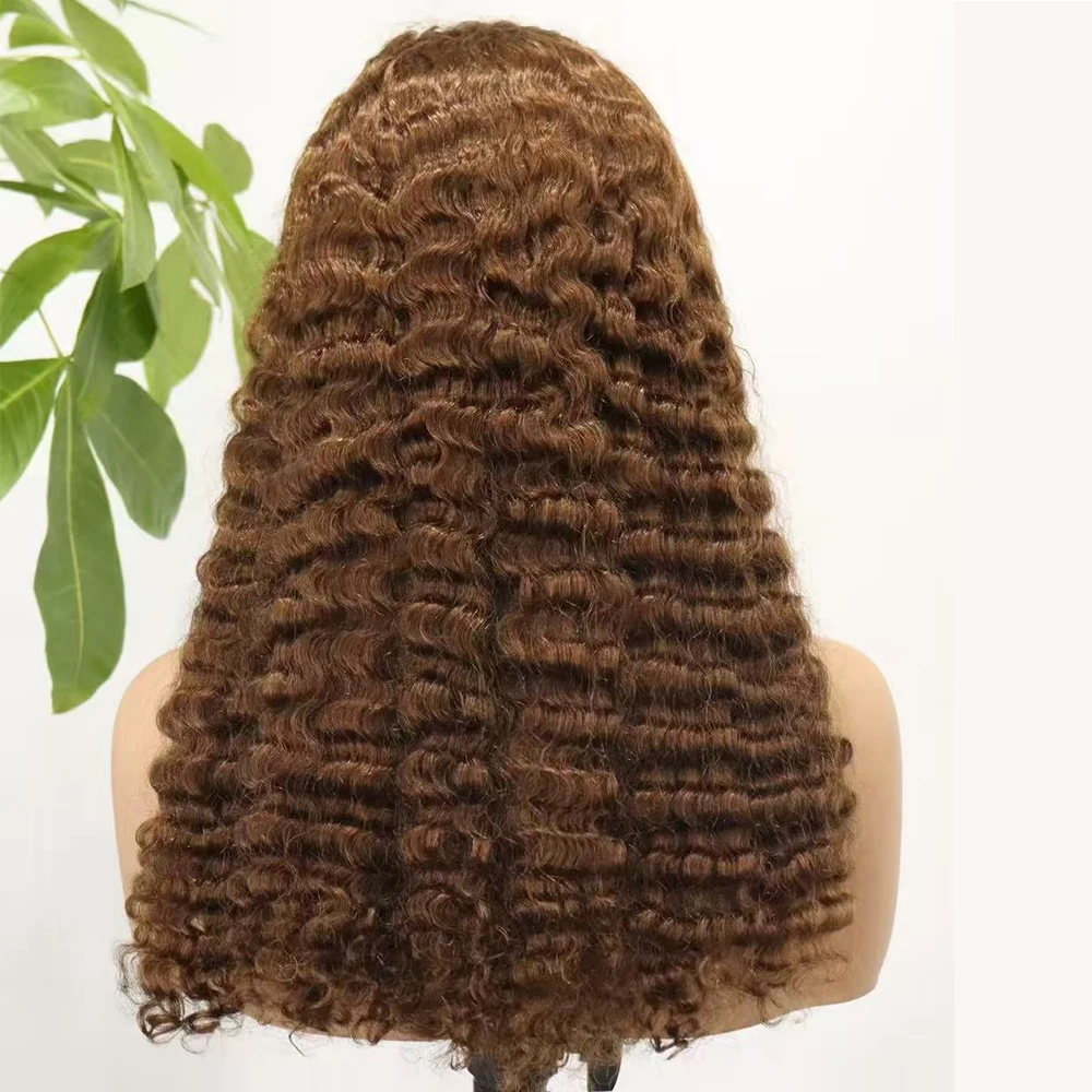 300% Density Burmese Curly 12A Double Drawn 13x4 Transparent Lace Frontal Wigs Burmese Curl Human Hair Full Wig for Black Women