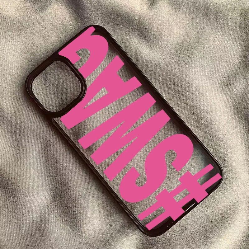 Bold Letter Shockproof Phone Case Cover