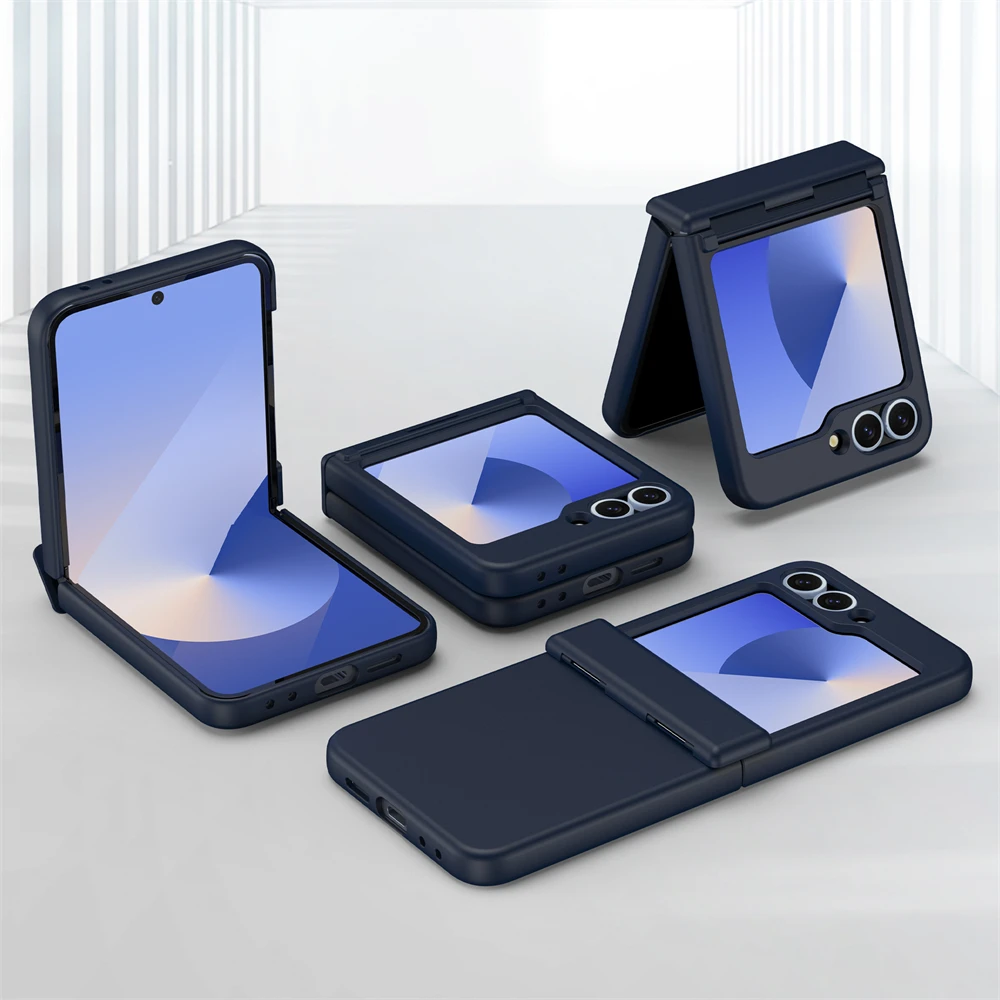 Luxury Magnetic Ring Shockproof Phone Case with Hinged Cover