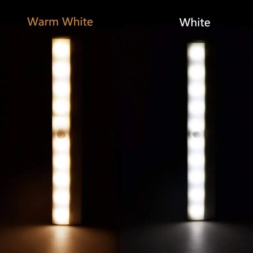 

Motion Sensor Night Light Potable 10 LED Closet Lights Battery Powered Wireless Cabinet IR Infrared Motion Detector Wall Lamp