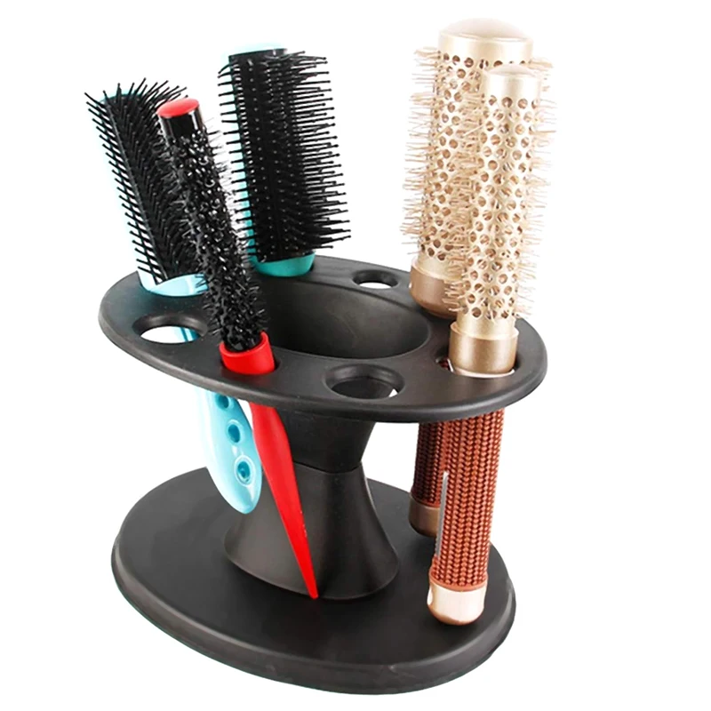 Description Picture 5 of item1Pcs Salon Barber Comb PP Storage Stand For Hairdressing Combs Brushes Scissors Iron Roll Organizer Rack Hair Styling Holder