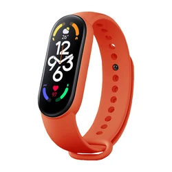 Breathable Silicone Smartwatch Wristband Strap for Amazfit 5 (Vibrant Orange)