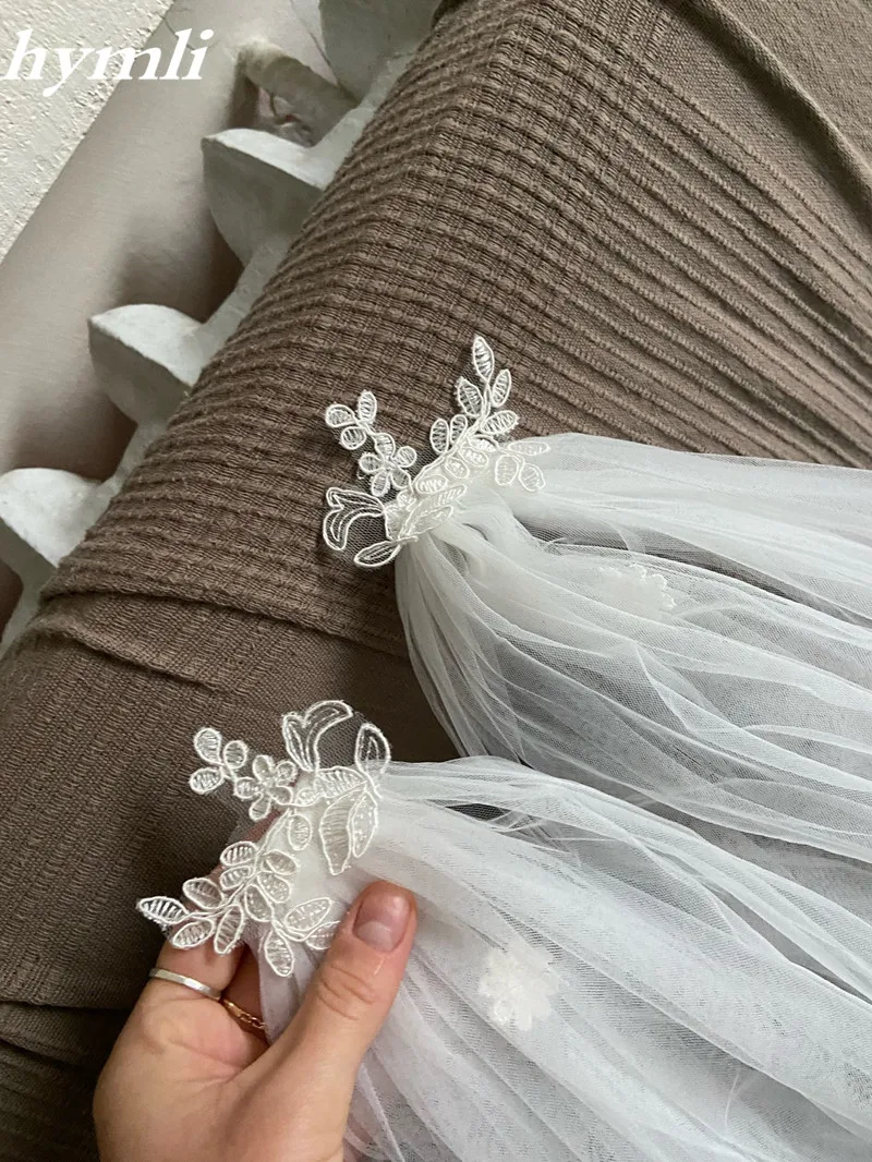 Bridal Cape Veil Wedding Veil Lace Applique Wedding Cloak 118" Long * 110" Wide bridal veil