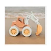 1 piece set of children's beach toys excavator engineering car wheat straw can dig sand digging toy car racing toys 3