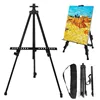 Portable Adjustable Metal Sketch Easel Sketch Drawing For Artist Art Supplies Stand Foldable Travel Easel Shelf With Bag Outdoor 1