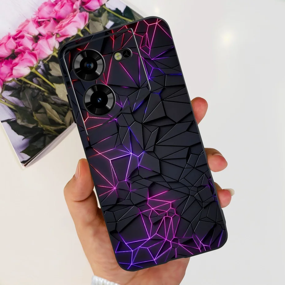 Cool Dragon Pattern Phone Case | Soft TPU Black Silicone Cover