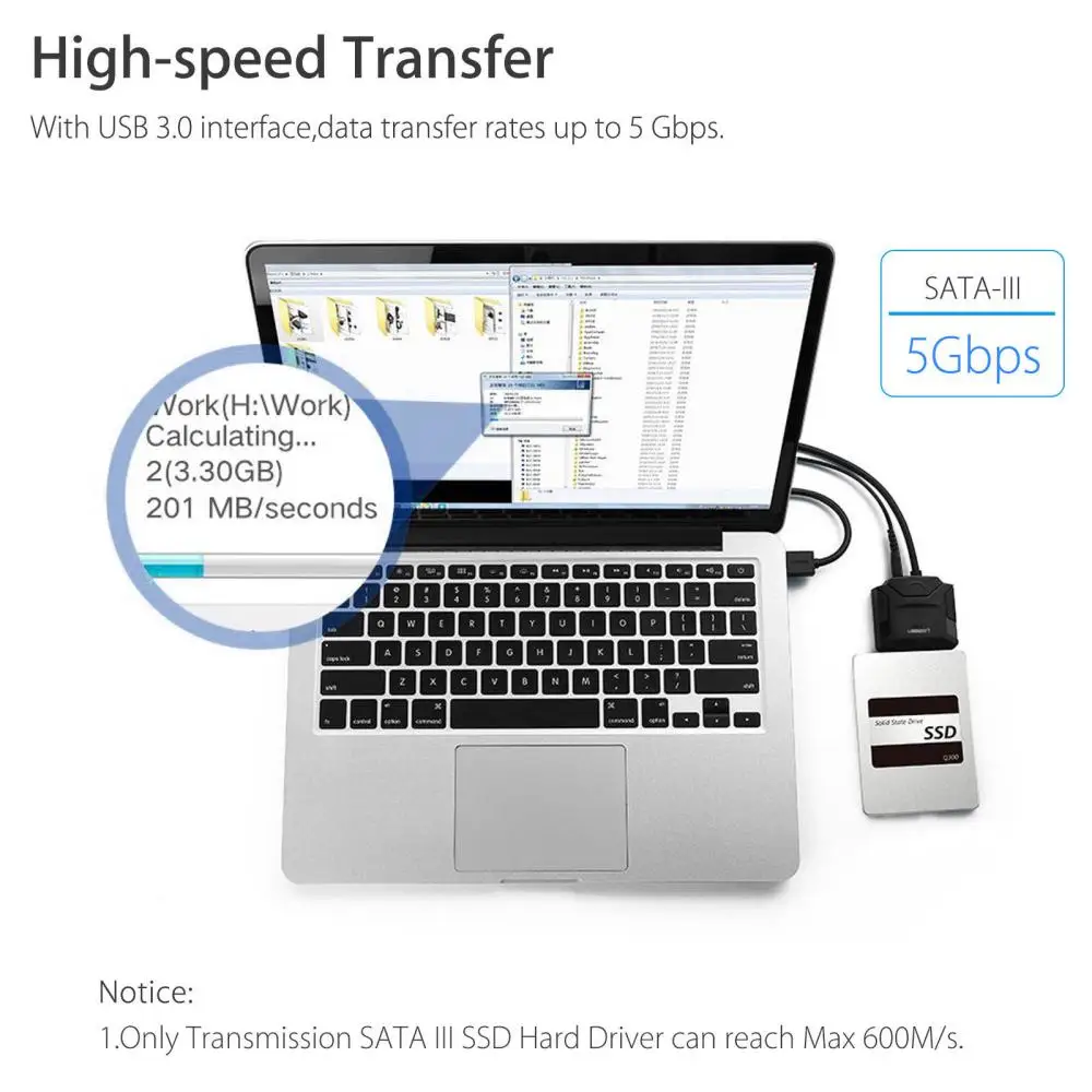 

Кабель-преобразователь для жесткого диска Seagate WD 2 5 3 5 HDD SSD