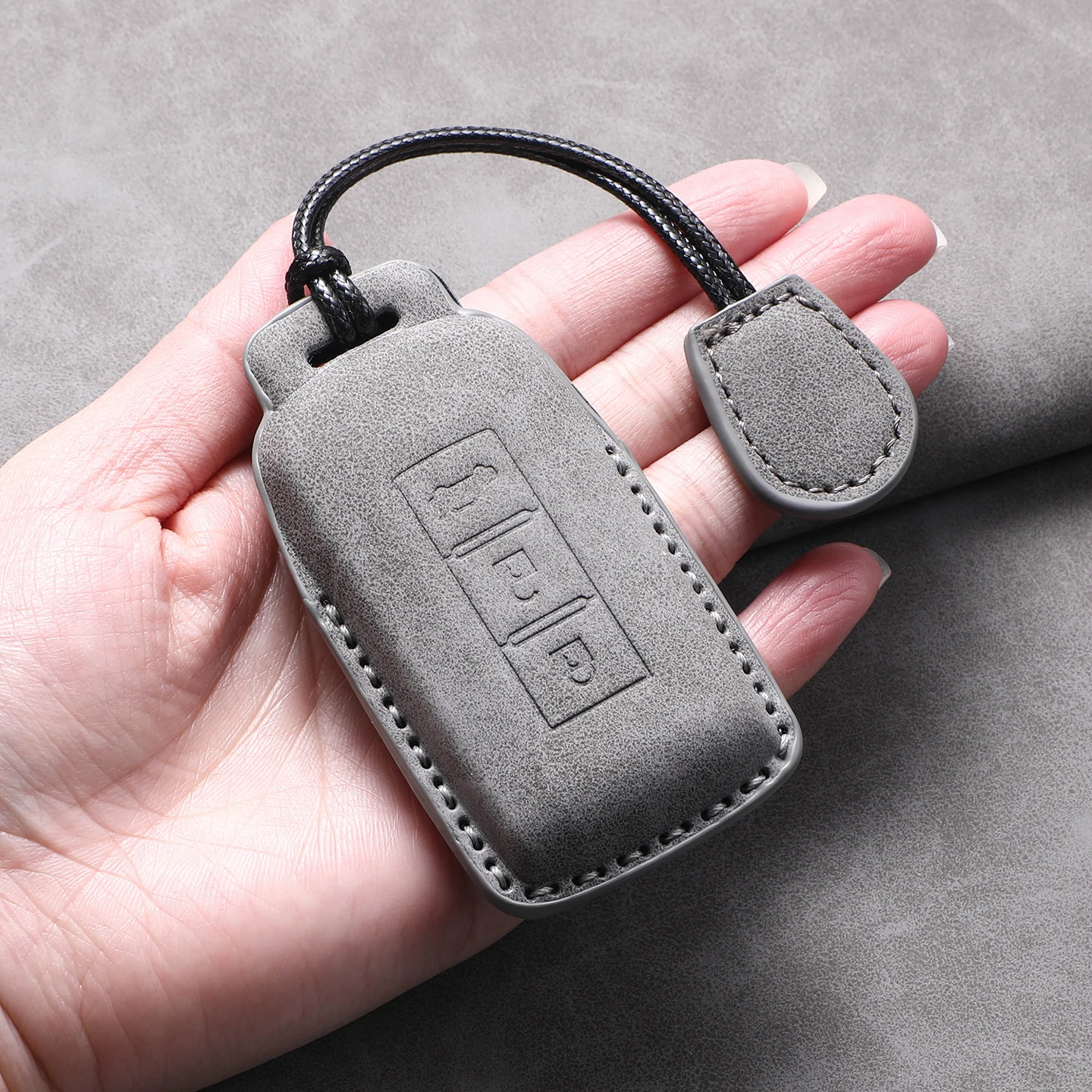 Luxury Leather Smart Key Case Cover - Premium Car Accessory