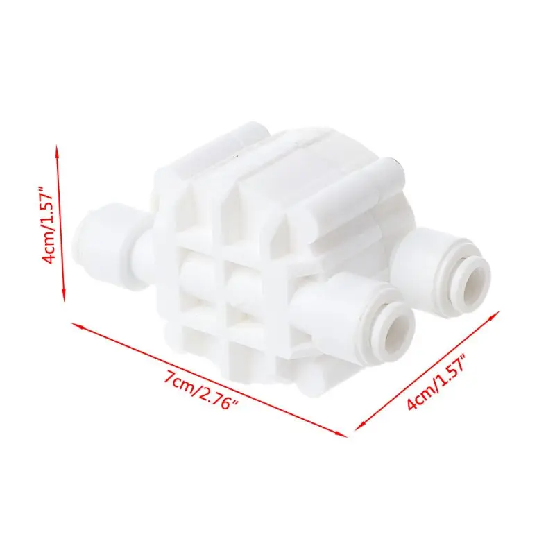 Description Picture 2 of item4 Way 1/4 Port Auto Shut Off Valve For RO Reverse Osmosis Water Filter System A6HB
