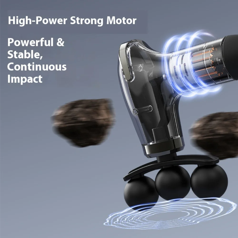 2025 New Smart Fascia Gun Electric Massager Massage Hammer Electric Fascia Gun Home Handheld Hammer Back Artifact Christmas Gift