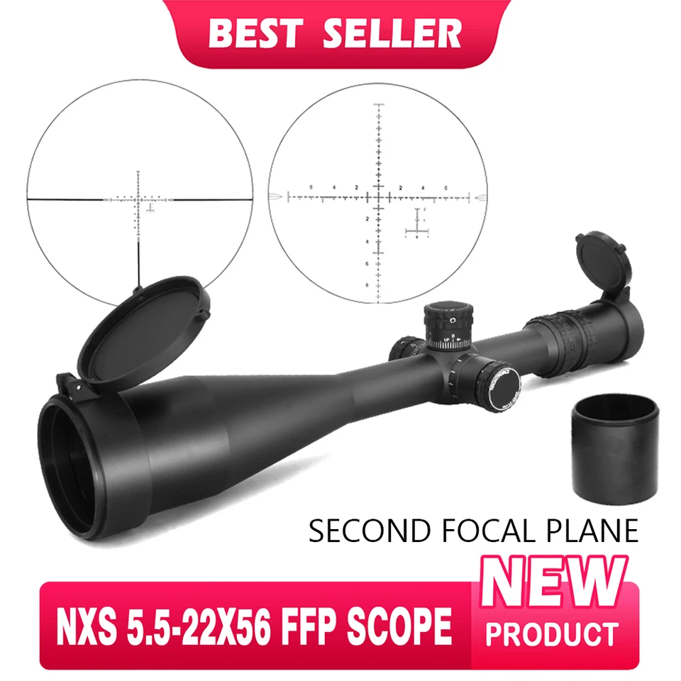 NF NXS 5.5-22X56 FFP Mil-R タイプ ライフルスコープ NF NXS 5.5-22x56 FFP ZeroStop Mil-R Riflescope 30mm Tube
