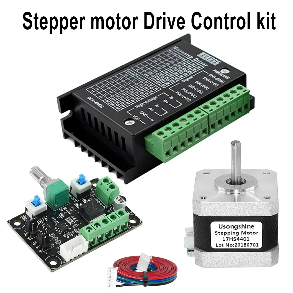 Nema17 Schrittmotor 17HS4401 TB6600 Treiber MKS OSC Kit Einstellbare Vorwärts- und Rückwärtsgeschwindigkeit für CNC-Graveur-Schiebetisch
