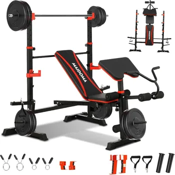 1500LBS 8 in 1 Weight Bench Set 1