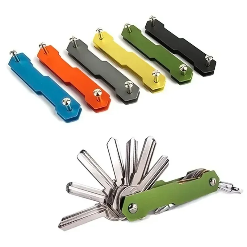 Smart Key Holder for Men Clip Portable Compact Keychain Key Hard Aluminum Oxide Intelligent Flexible Case Organizer Tools key case key holder key organizer key purse