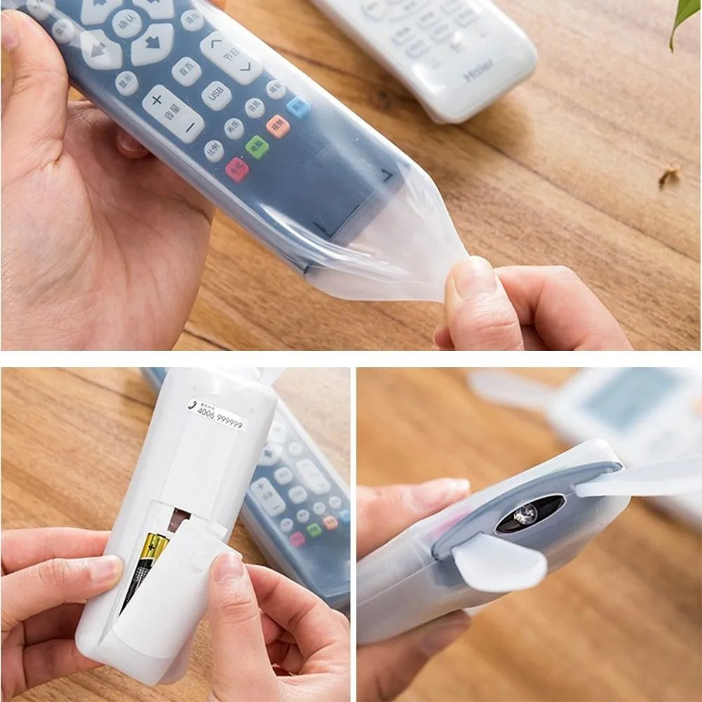 Silicone Remote Case Silicone Remote Cover Silicone Remote Sleeve Remote Controller Cover Silicone Case Protector Silicone TV Box Sleeve Transparent Oil-proof Silicone Remote Control Cover Noctilucent Portable Dust Protect Cover Oil-proof High Elasticity Dust